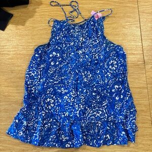 Lilly Pulitzer Blue Patterned Silk Women's Top